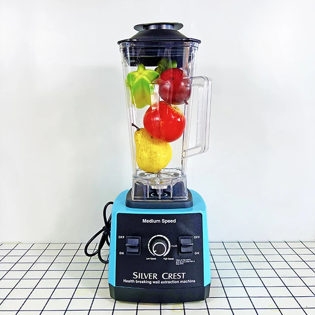 Good Quality High Power Silver Crest Double Cup Large Capacity 2.5L Square Cup Blender for Grinding and Juicing