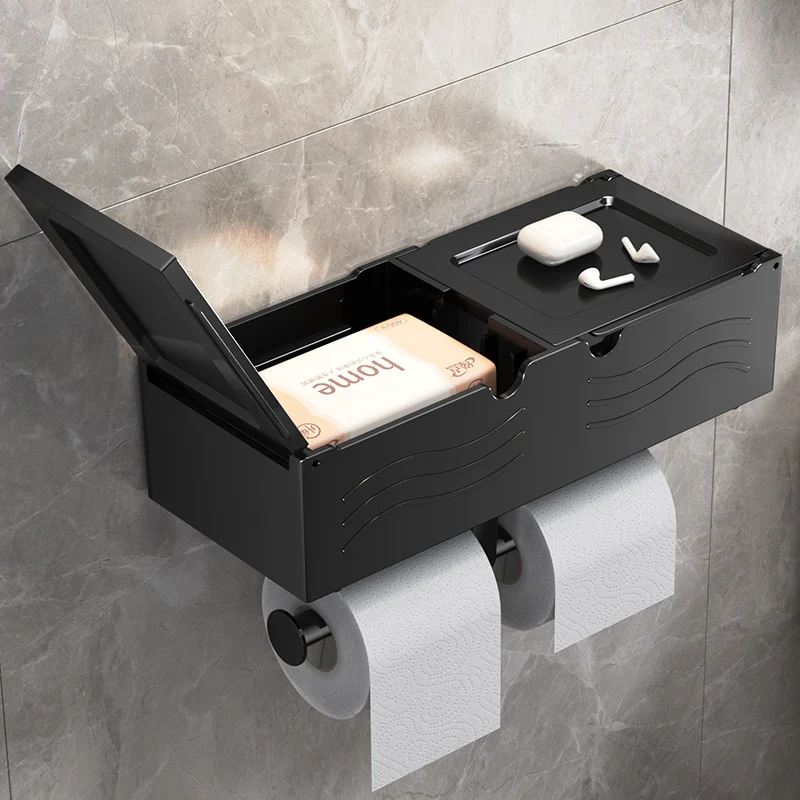 Hotel toilet paper roll wall hanging toilet plastic tissue box special box for bathroom wet tissue