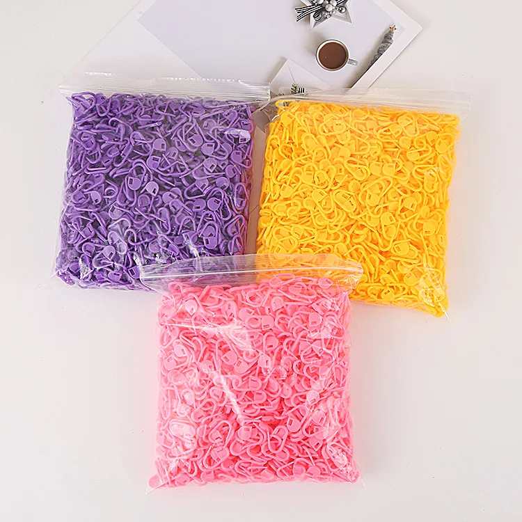 crochet knitting tools of Assorted Color Crochet Locking Stitch Markers Knitting Stitch Counter Needle Clip