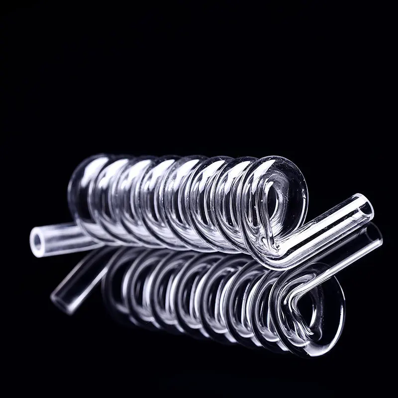 High quality transtparent quartz spiral glass tube for heating elements