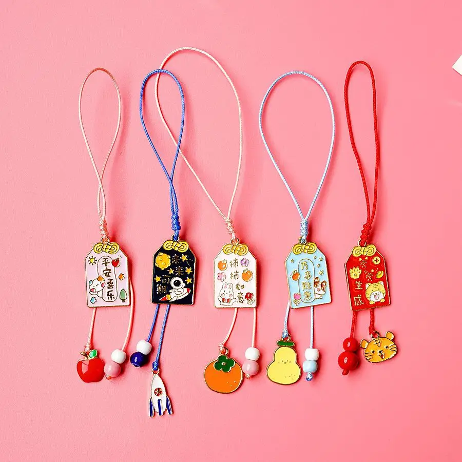 2023 New Lucky Good luck Persimmon Ruyi mobile phone small pendant ornament mobile phone lanyard wholesale for all smartphones