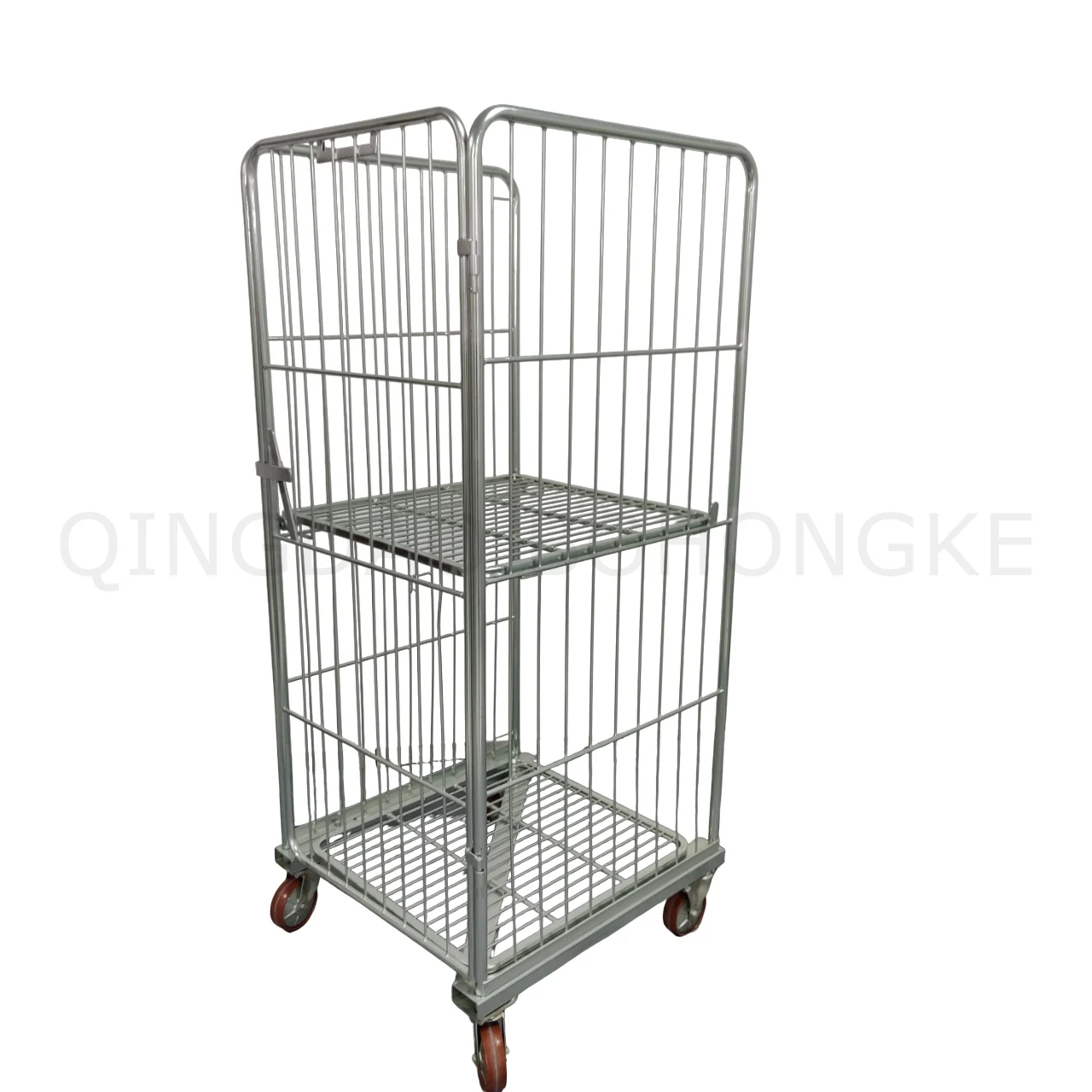 BHK14 3-sided Opening Mobil warehouse Storage Mesh Rolling Cage trolley cage