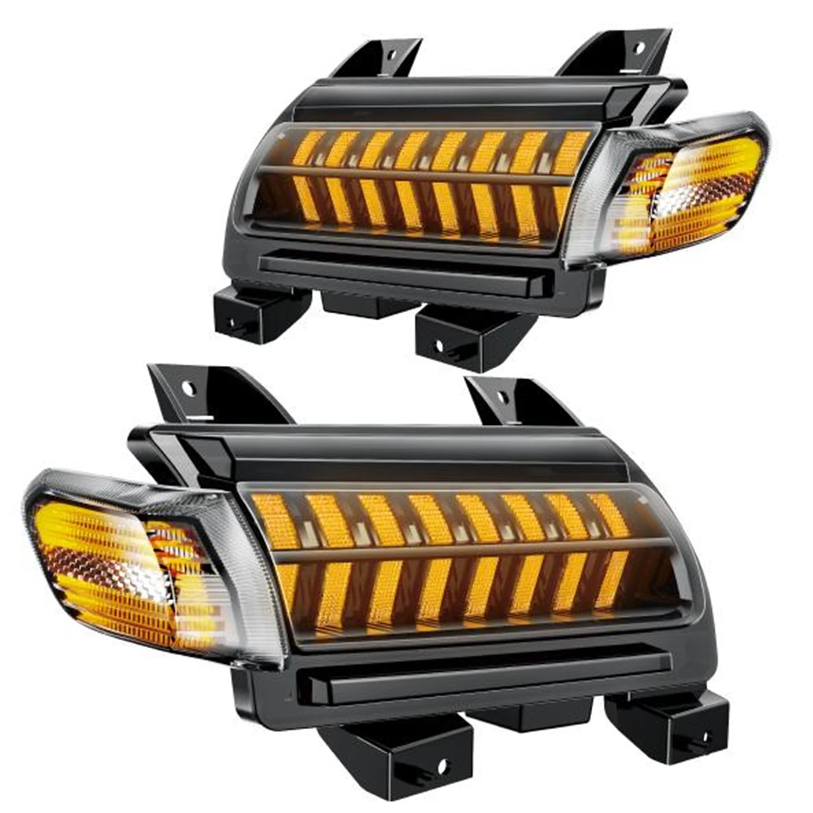 Truck  LED  turn signal light DRL  IP67 ABS plastic fender flare light Daytime Running Turn Signal Light Switchback