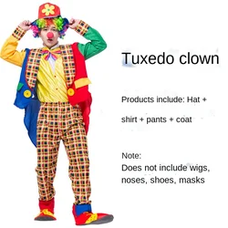 CN01 Masquerade Show Funny Dress Up Cute Clown Costume Adult Clown Clothes Suit 2022