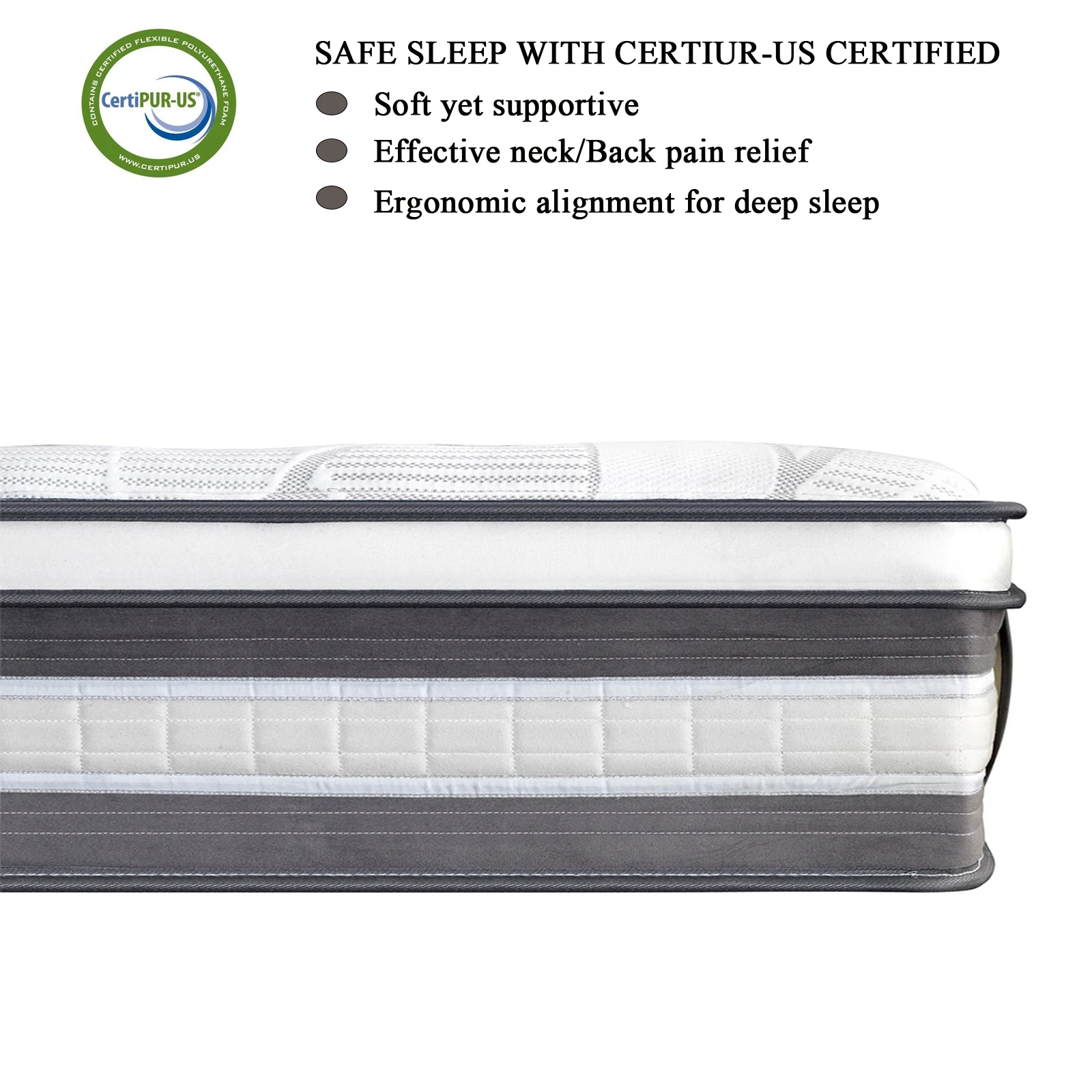 Hypo-allergenic King Size Bed Spring Memory Foam Double Pocket Spring Sleeping Well Twin Single Mattress