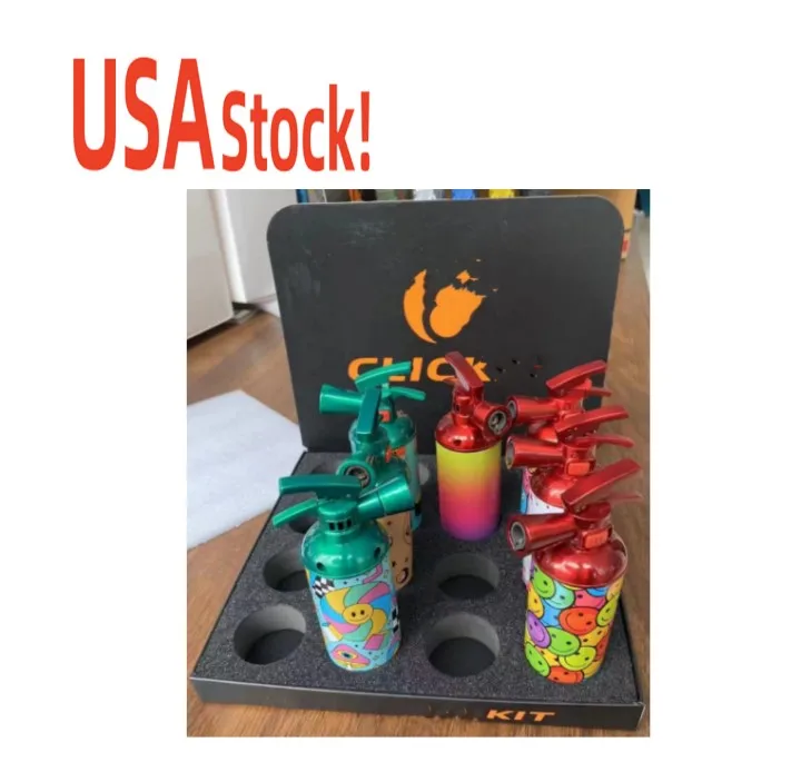 USA stock!!! Portable Spice Fire extinguisher Grinder Herb Zinc Alloy Portable Dry hand pipe Smoke Fire extinguisher  Grinder