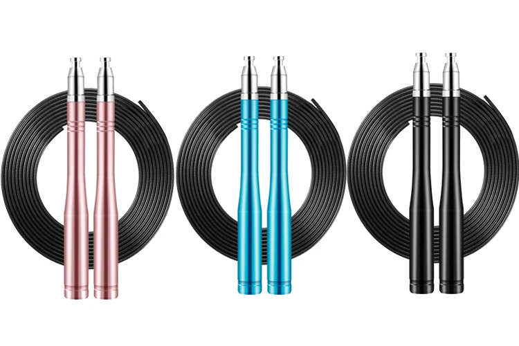 Factory direct selling customized adjustable self locking jump rope and skipping rope