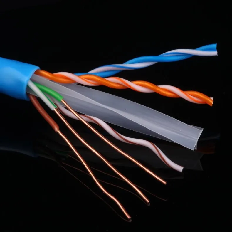 Bulk 1000ft Cat6 Solid Copper 250 Mhz UTP Ethernet LAN Cable PVC NEW Blue