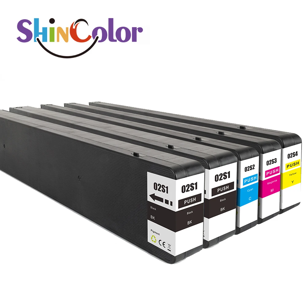 Картридж с чернилами ShinColor T02s1 T02s2 T02s3 T02s4 T02s пигментными для принтеров Epson Wf-c20750