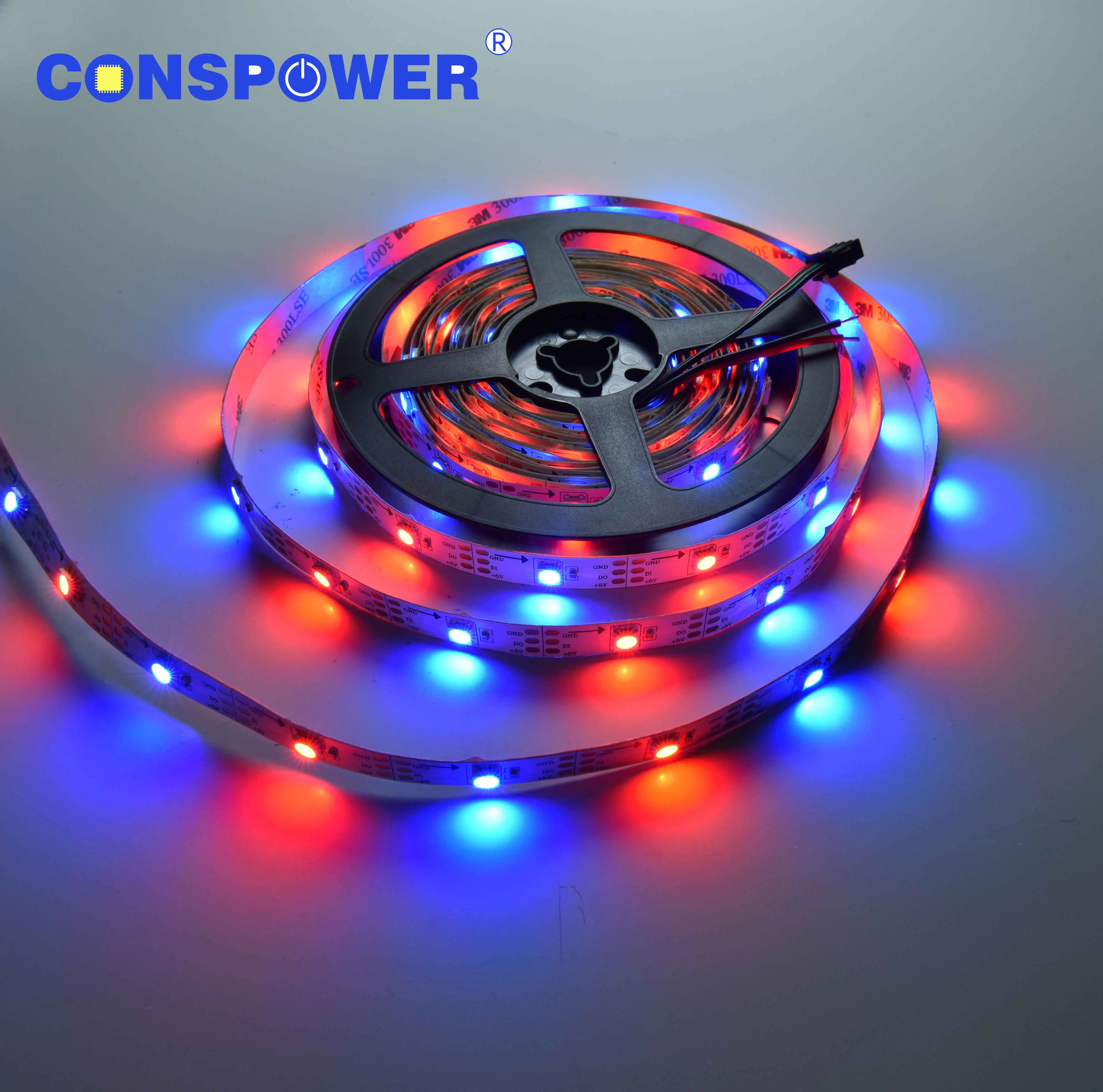 Magic LED Strip 30LEDS/M Bulit-in IC SK6812 WS2812B 5050RGB LED Strip IP20 5V 10mmPCB