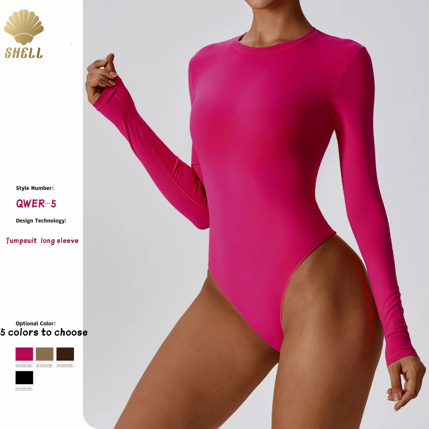 LULUXIXIYAYA 2025 Spring  sexy slim yoga long sleeve bodysuit ballet dance base bodysuit for women