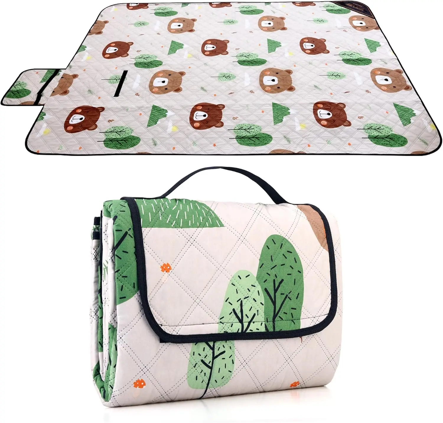 Sand Proof Beach Blanket Family Travel Picnic Mat Portable Waterproof Picnic Blanket