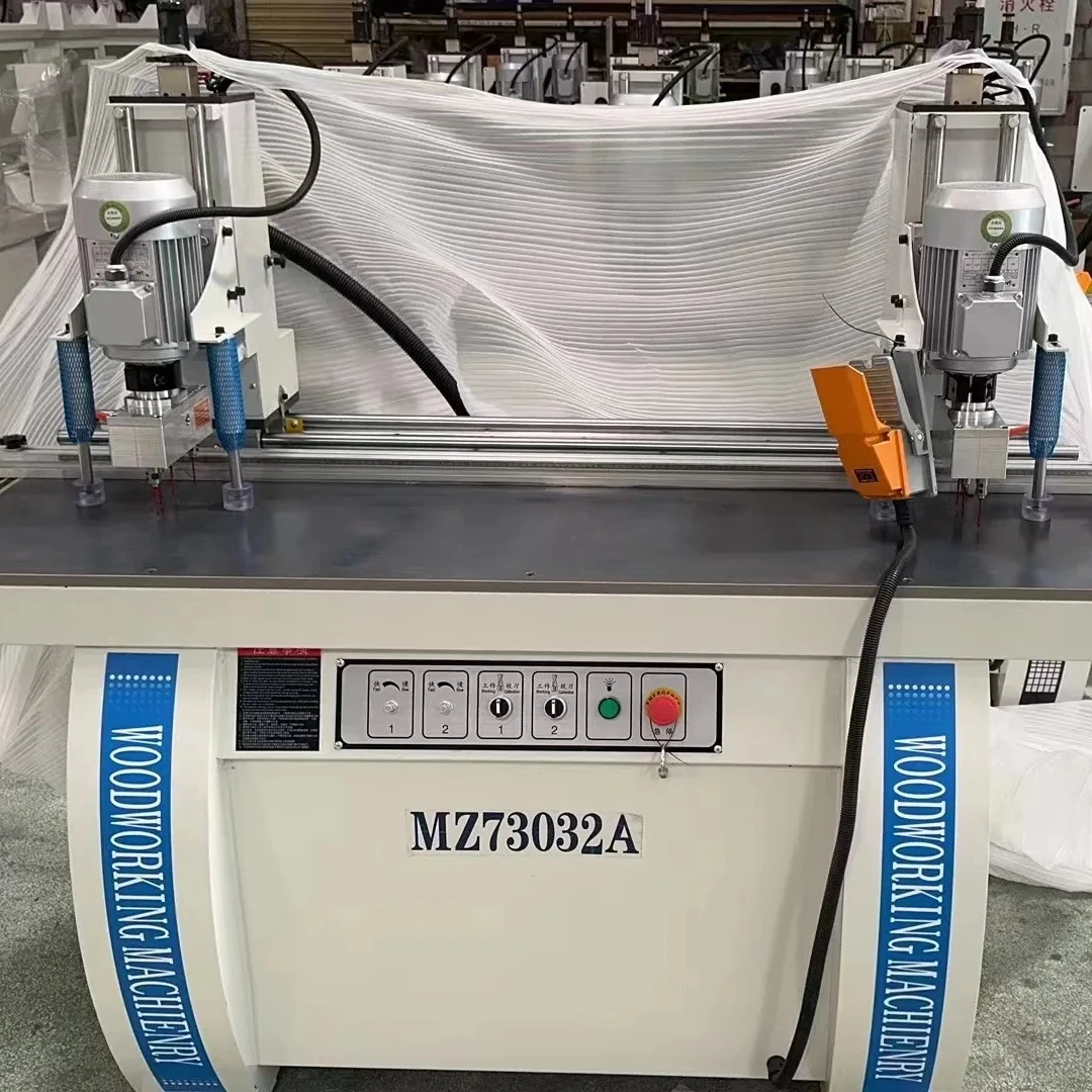 OEM ODM wooden board Double Head 8 grain Automatic Wooden Pallet Collar Drilling Machine