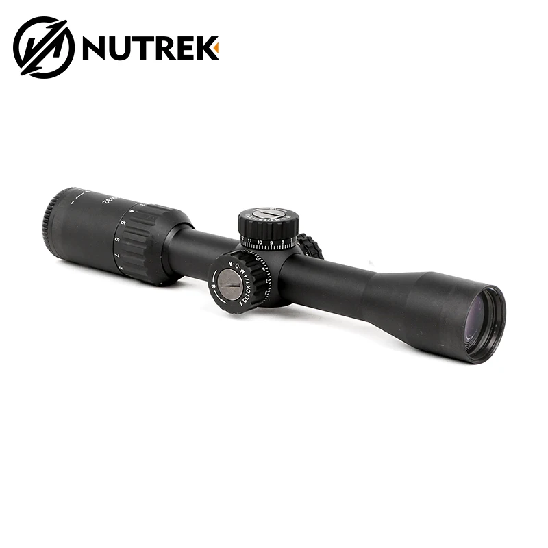 NUTREK OPTICS M2 SERIES 3-9X32 IR SFP Compact Red Green Illuminated Reticle Scope Quick Aim Lock Turret Scope For Tactical