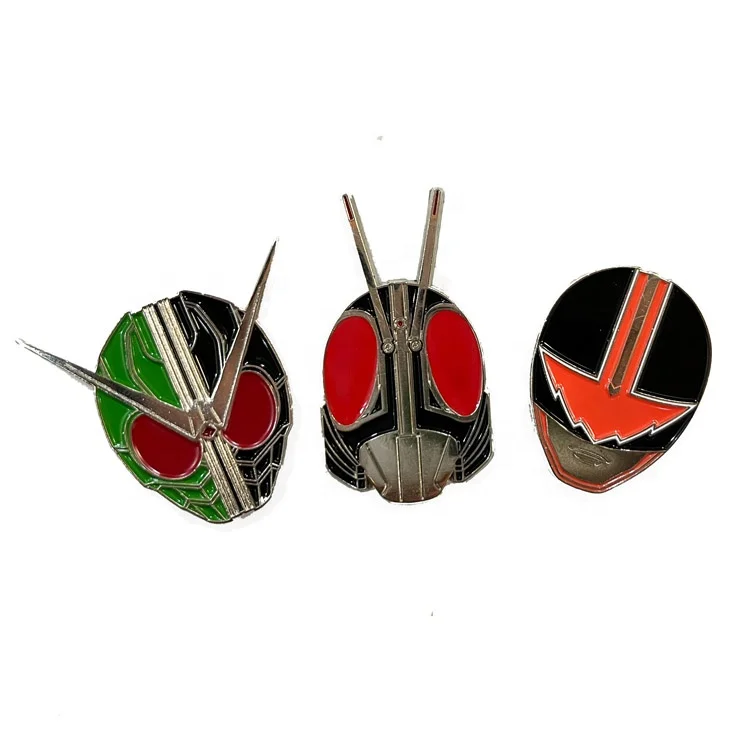 Pin Manufacturer Anime Soft Lapel Enamel Pin Lapel Wholesale Mask/Helmet Logo Metal Rainbow Lapel Pin