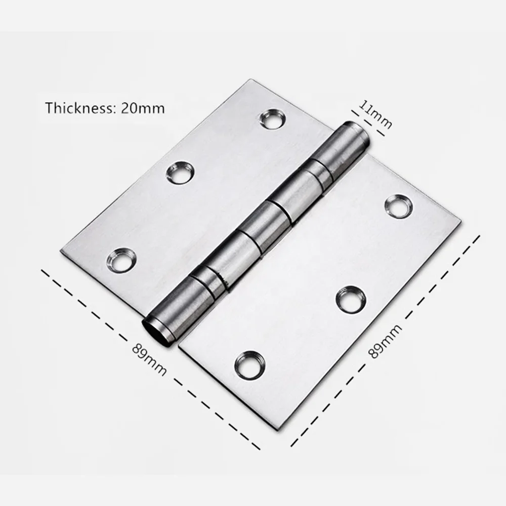2 Inch Ball Bearings Satin Color Stainless Steel Door Hinges