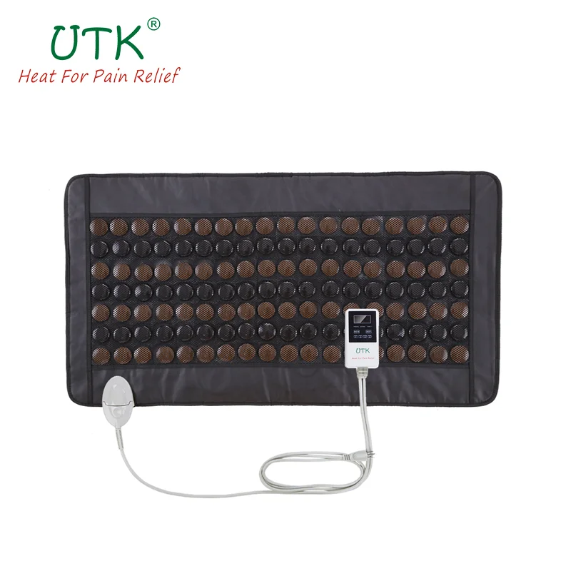Natural Therapy Healing Jade Germanium Tourmaline Stones Infrared Heating Mat Jade Stone Massage Heating Pad