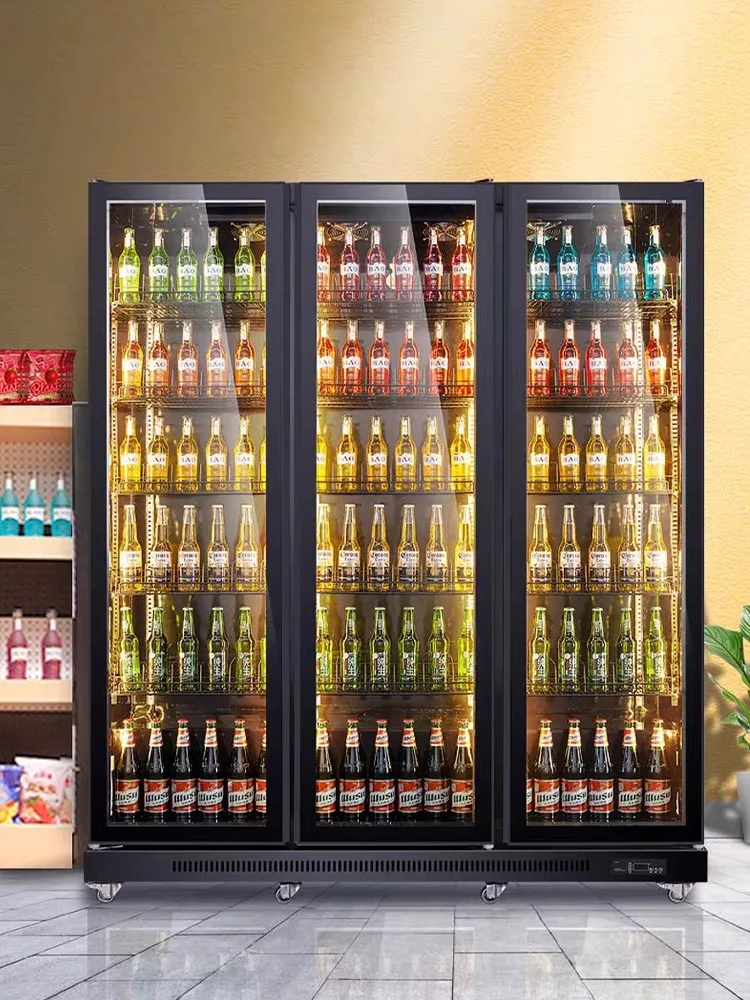 Factory Wholesale Single-Temperature Beer Display Cooler Beverage Display Fridge with Glass Door for Bar & Supermarket Use