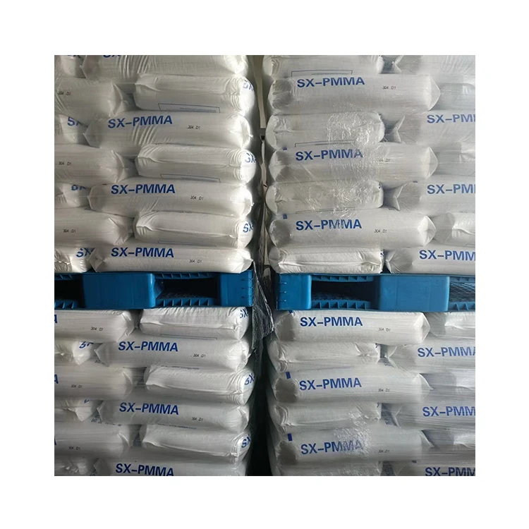 Plastic Raw Material Resins Masterbatch/ Granules With Good Pigment Blocks Virgin Pmma Resin