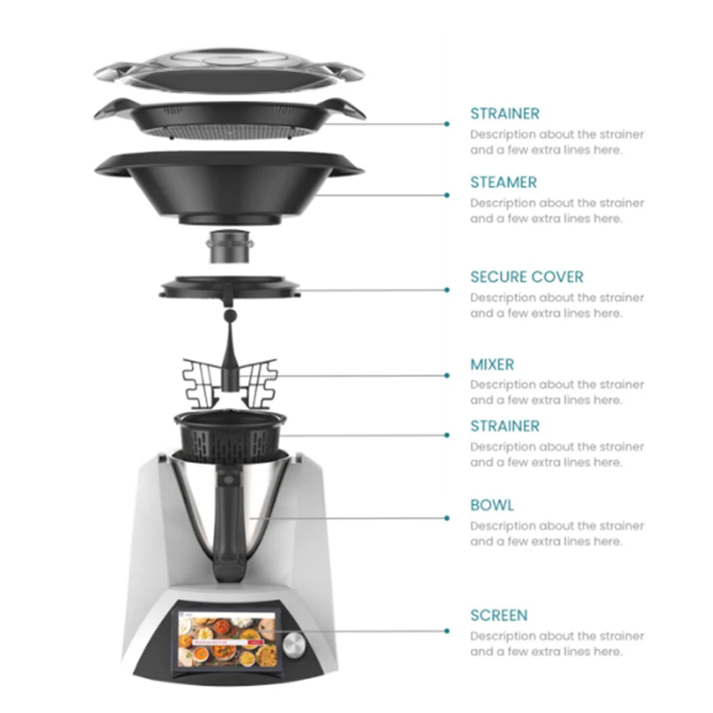 Factory Direct Automatic Cooking Machine Intelligent Cooking Robot for Home  with wi-fi function