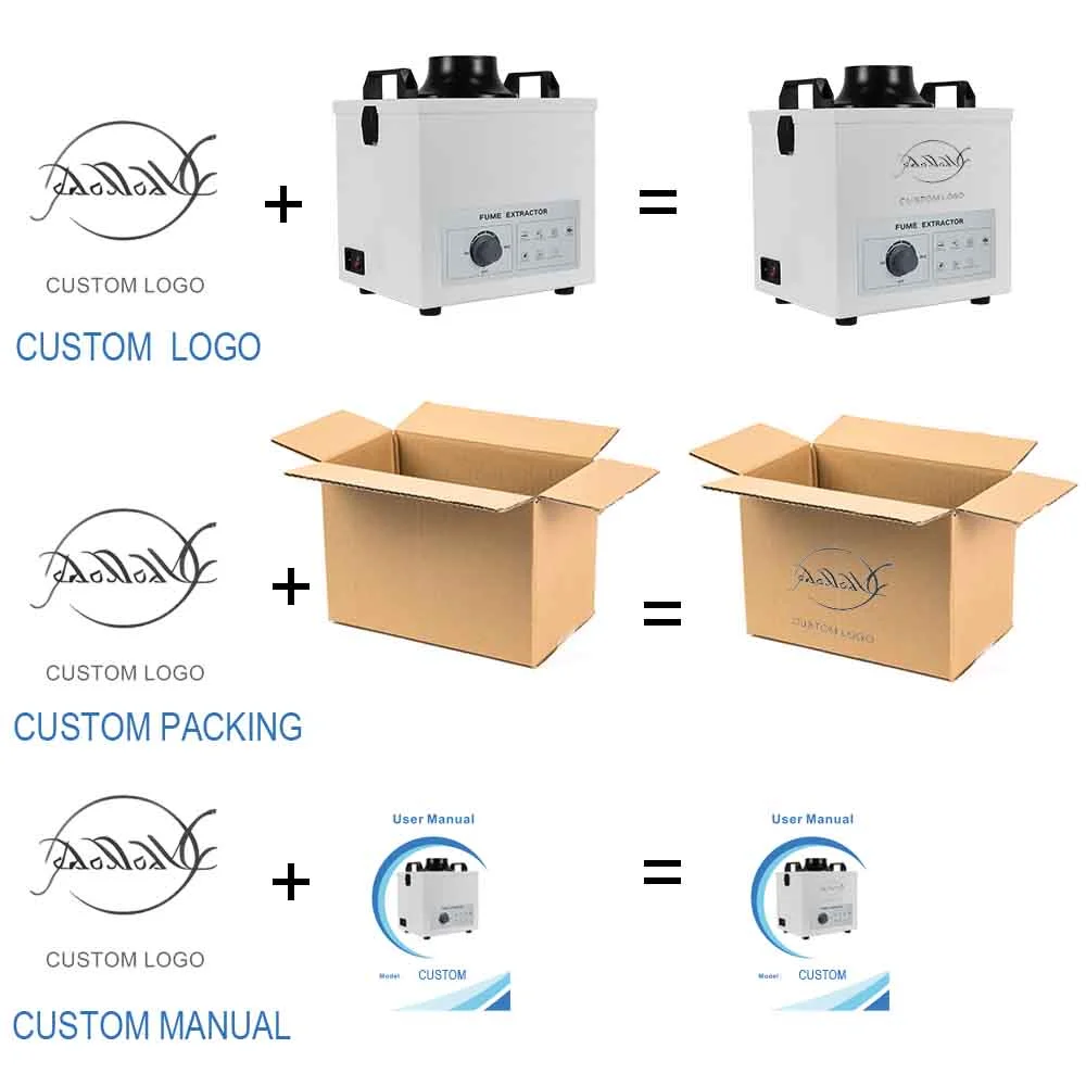 Factory Supply 100W Portable Mobile Welding Co2 Fume Extractor Hepa Machine for Laser Cutter Engraver Smoke Dtf With 3 Stages