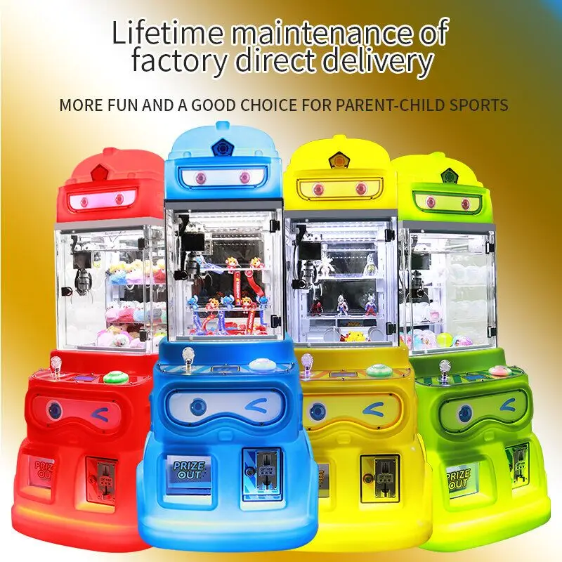 New Designed Variety Coin Operate Plastic Doll Indoor Mini Plush Toys Claw Machine Arcade Game Mini Claw Machine For Sale