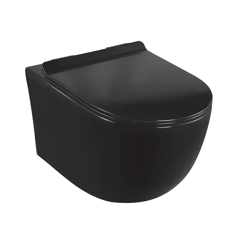 European Wall Mounted Toilet Bowl Modern Ceramic Bathroom Rimless Wall Hung Wc Toilet with Tank