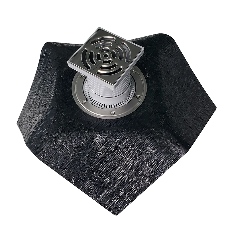 4 inch Hot Sales Plastic Roof Drain with Bitumen PP Mould with European Roof Drain for Outdoor Israel 304 Stainless Steel