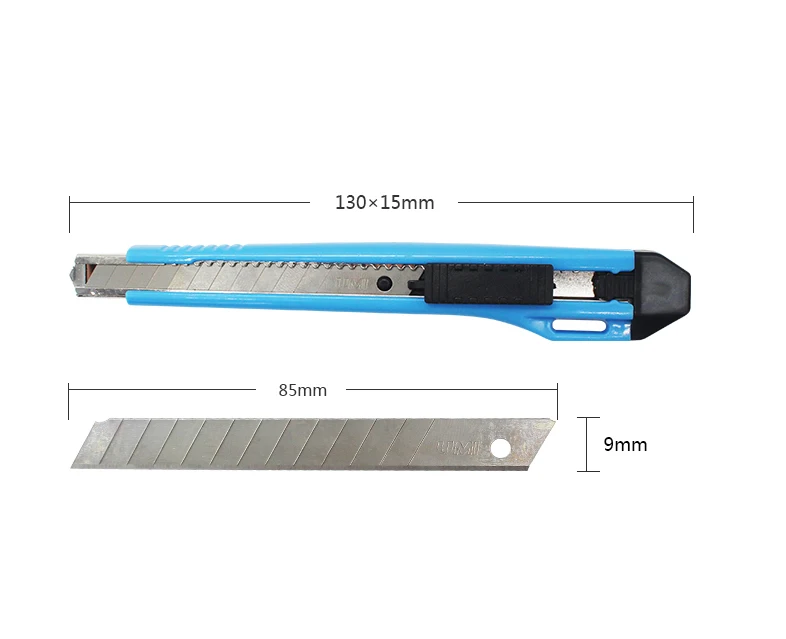 
9mm durable safety box cutter utility art knife multifunction utility art knifes with plastic handle 