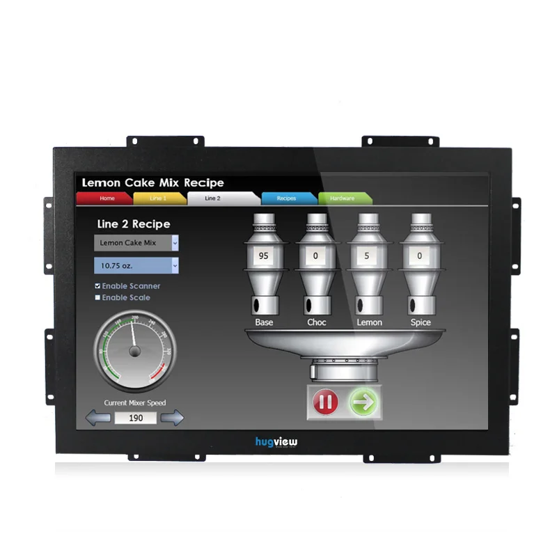 Full Hd сенсорный дисплей с открытой рамкой 10 дюймов монитор с сенсорным экраном для Win7/8/10