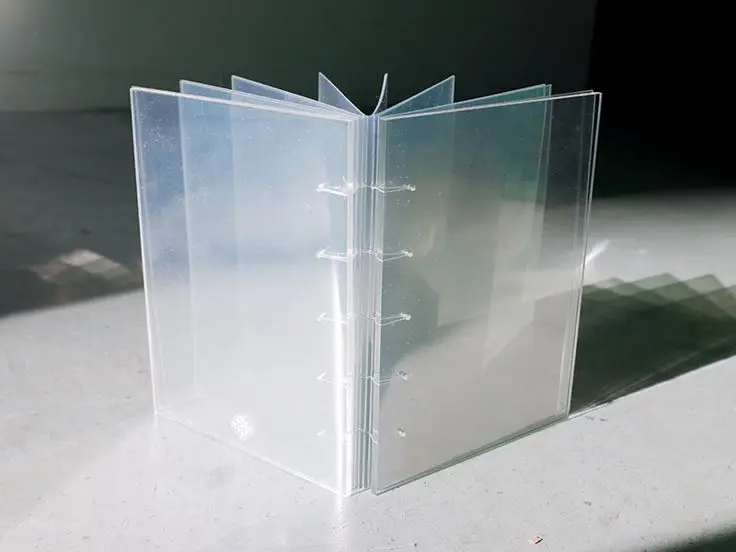 Acrylic book cover binding, Clear Acrylic Book Cover Decor Home Sales Office Living