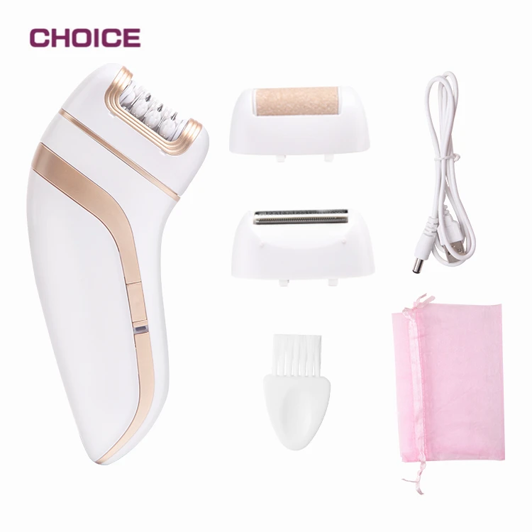 New Multi-Function 3 in 1 USB Rechargeable Body Legs Women Hair Trimmer Electric Portable Hair Removal