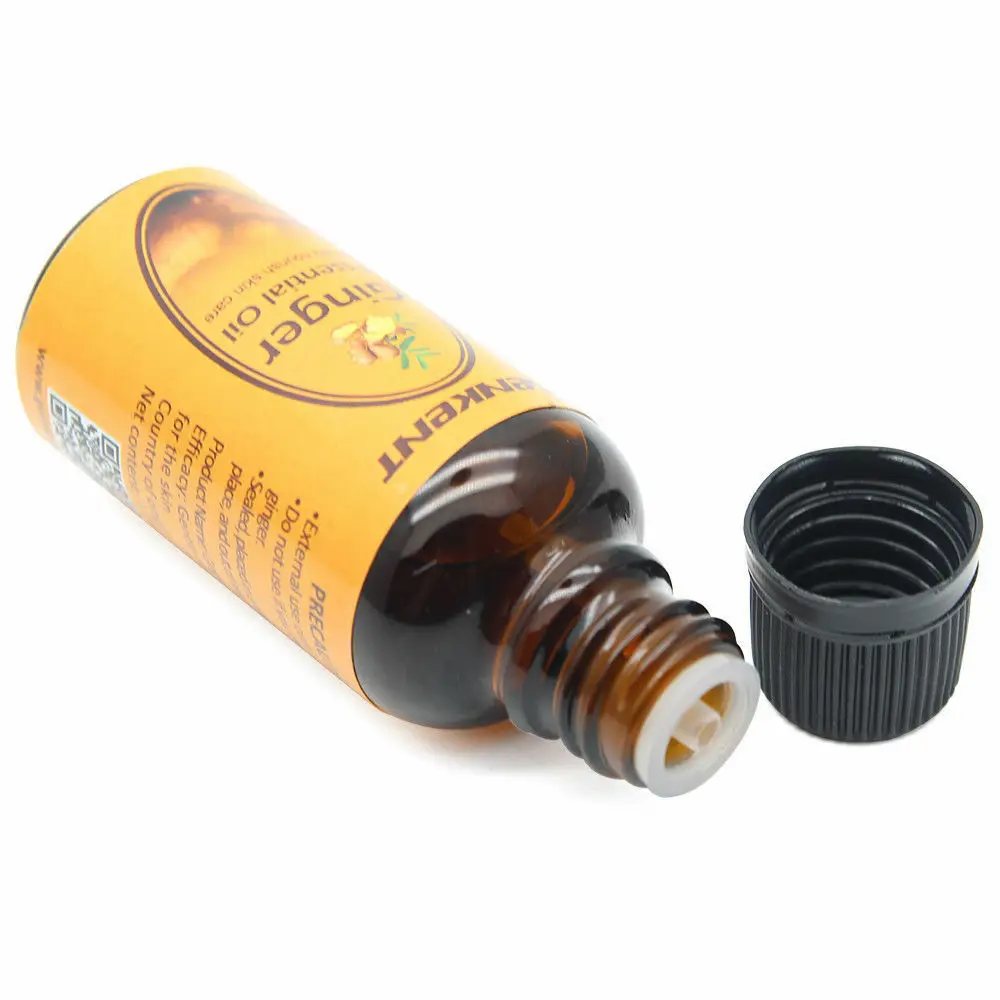 Private Label Available Lymphatic Drainage Herbal Massage Essential Ginger Roots Oil For Skin Care