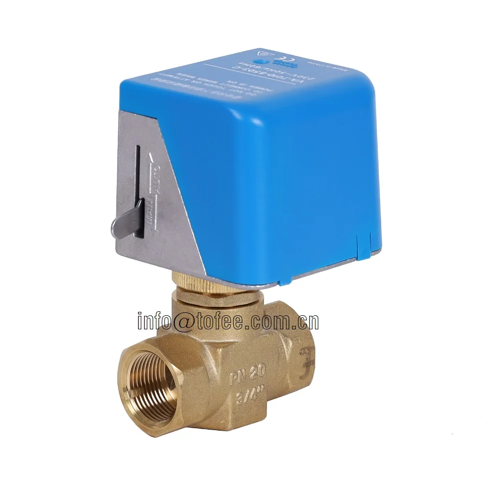 2 way FCU on off spring return electric motorized control valve (Johnson VA-7010)