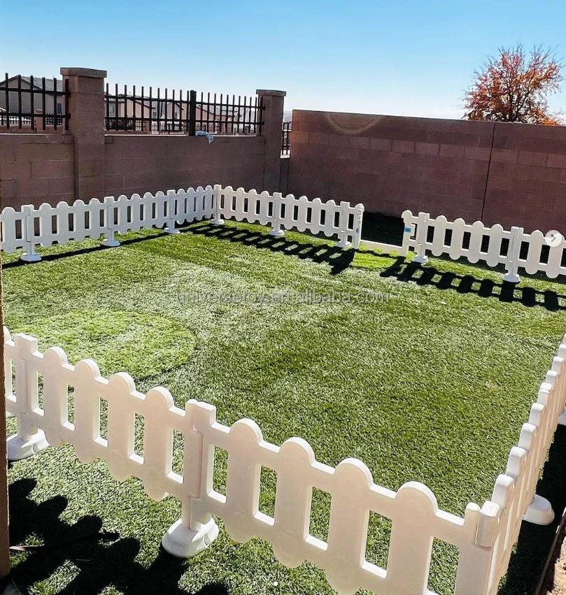 Custom soft play white set outdoor playground whit fences for kids party rental soft play equipment