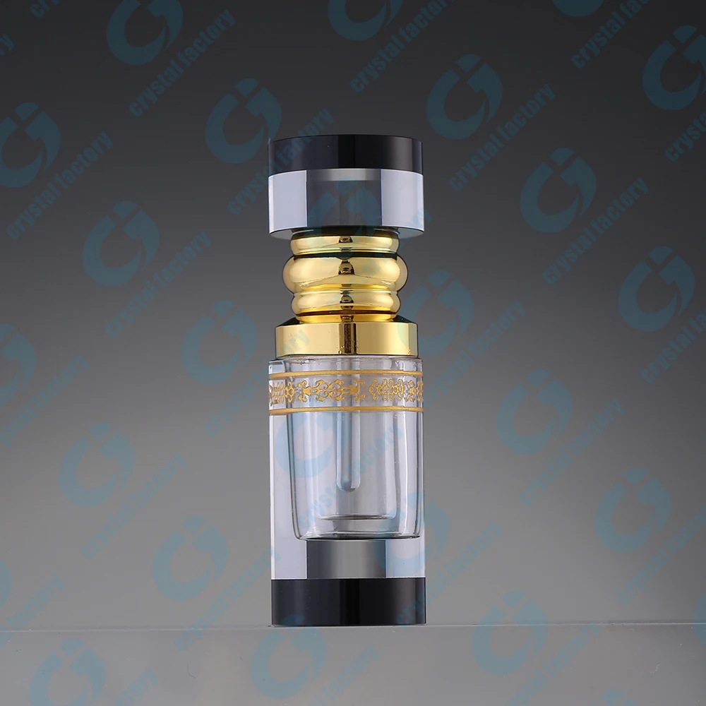 CJ-3ML 6ML Empty Arabic Tola Decorative Fancy Dubai Attar Crystal Perfume Essential Oil Bottles
