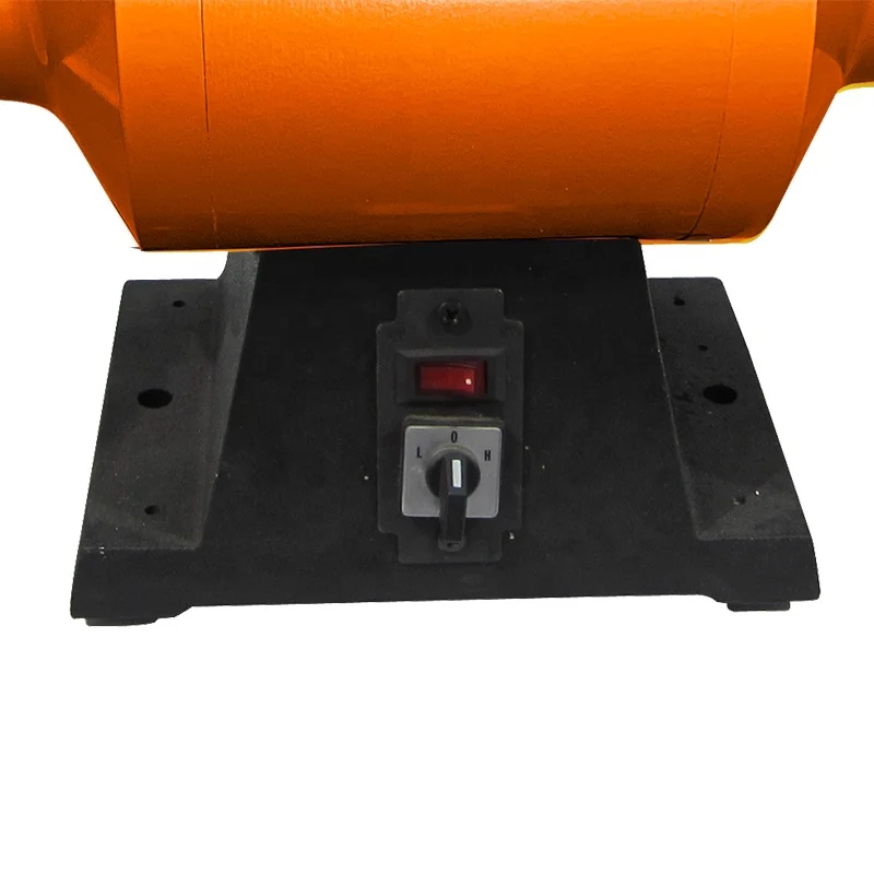 Durable extra long shaft wood metal plastic hardware rock 240V two speed bench mounted polisher