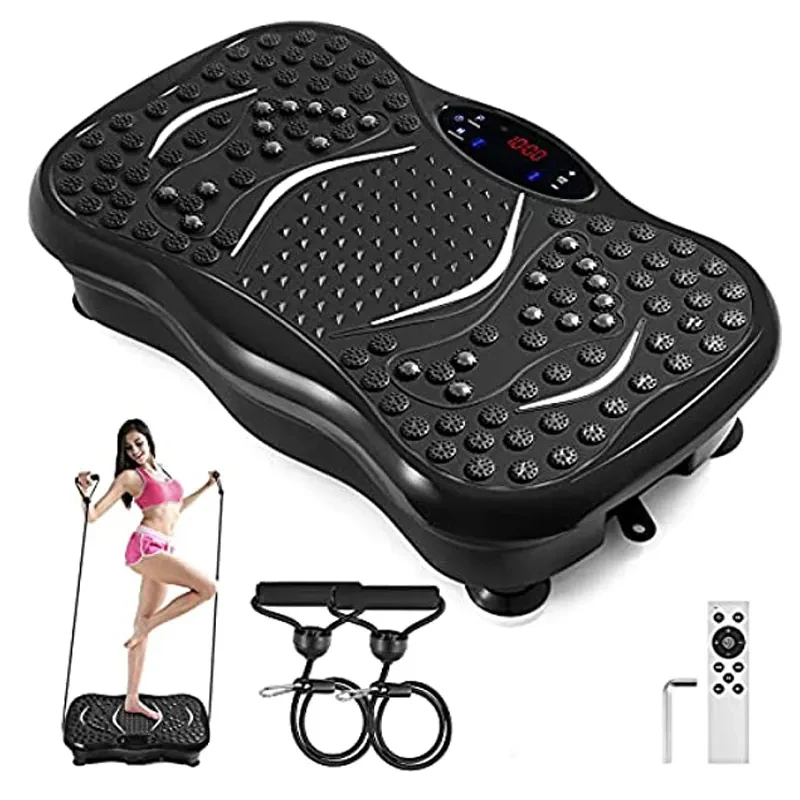 Whole body plate machine massage vibration platform exercises burning fat one two fit
