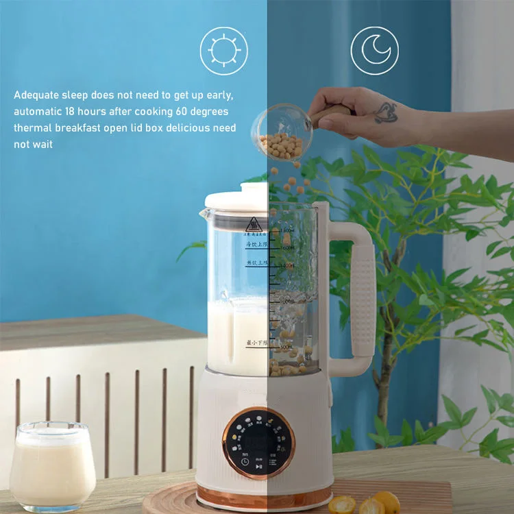 1800ml Household Electric Kitchen Appliance Electric Heating Soymilk Nut Milk Maker Automatic Digital Soybean Milk German
