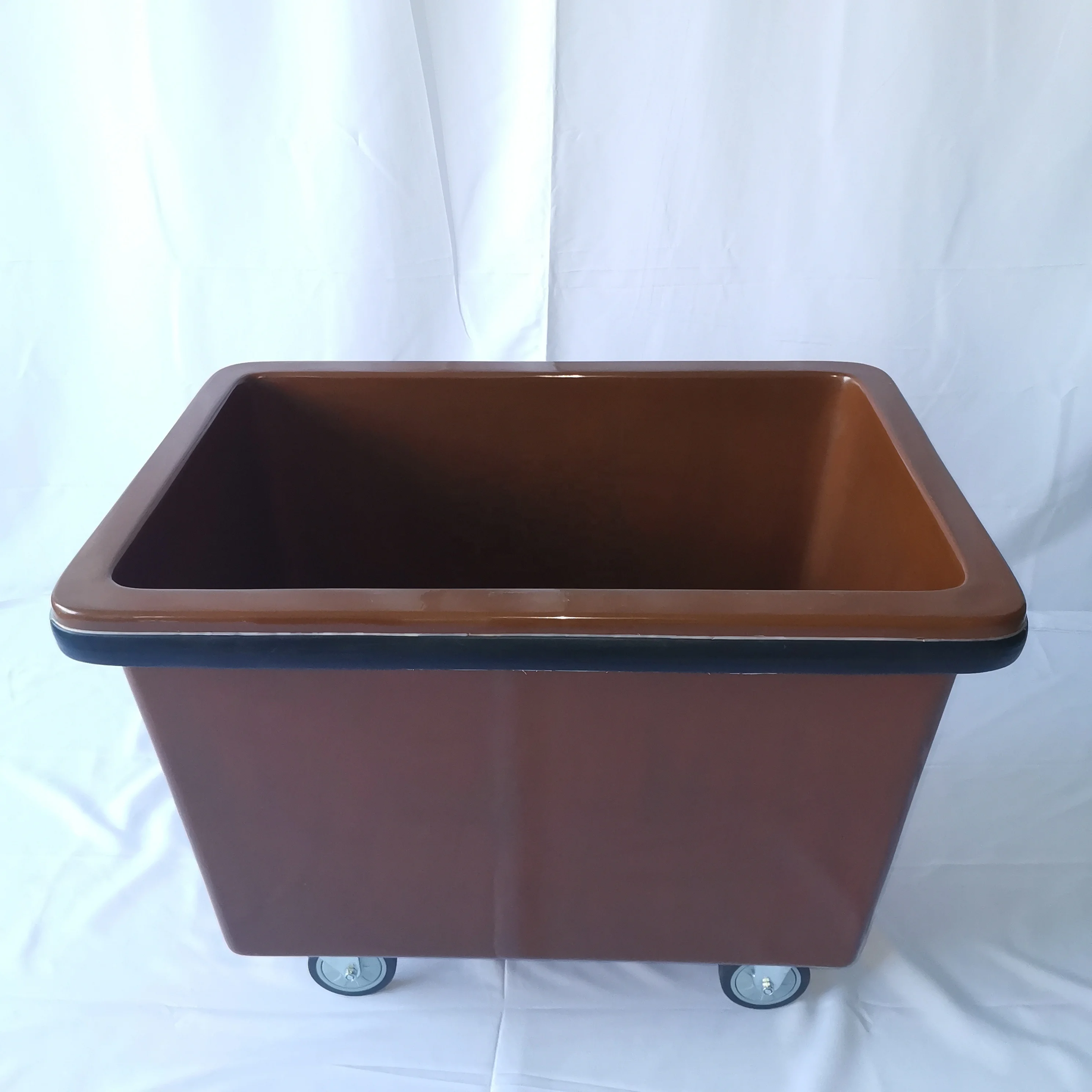 
High Quality Professional Strong Poly FRP Laundry Cart Trolley Hotel For Housekeeping 