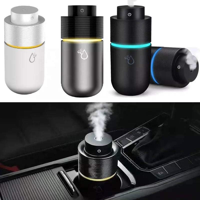 200ML Mini Ultrasonic Car Air Humidifier Romantic Light USB Essential Oil Diffuser Home Purifier Aroma Anion Mist Maker USB LED