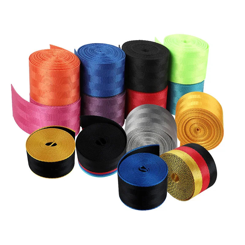 Hot sale High Quality Resilient Color fabric Strap Car Safety Belts Racing Seat Belt pregnancy safety belt for Universal car