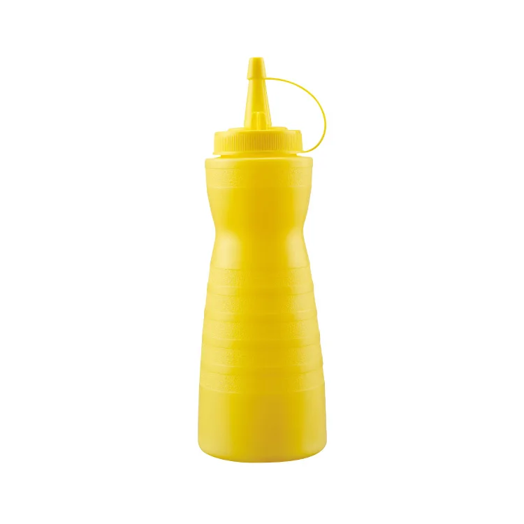 12Oz 16Oz 24Oz PP Plastic Sauce Squeeze Red Yellow White Bottle Gourd  Squeeze Dispenser