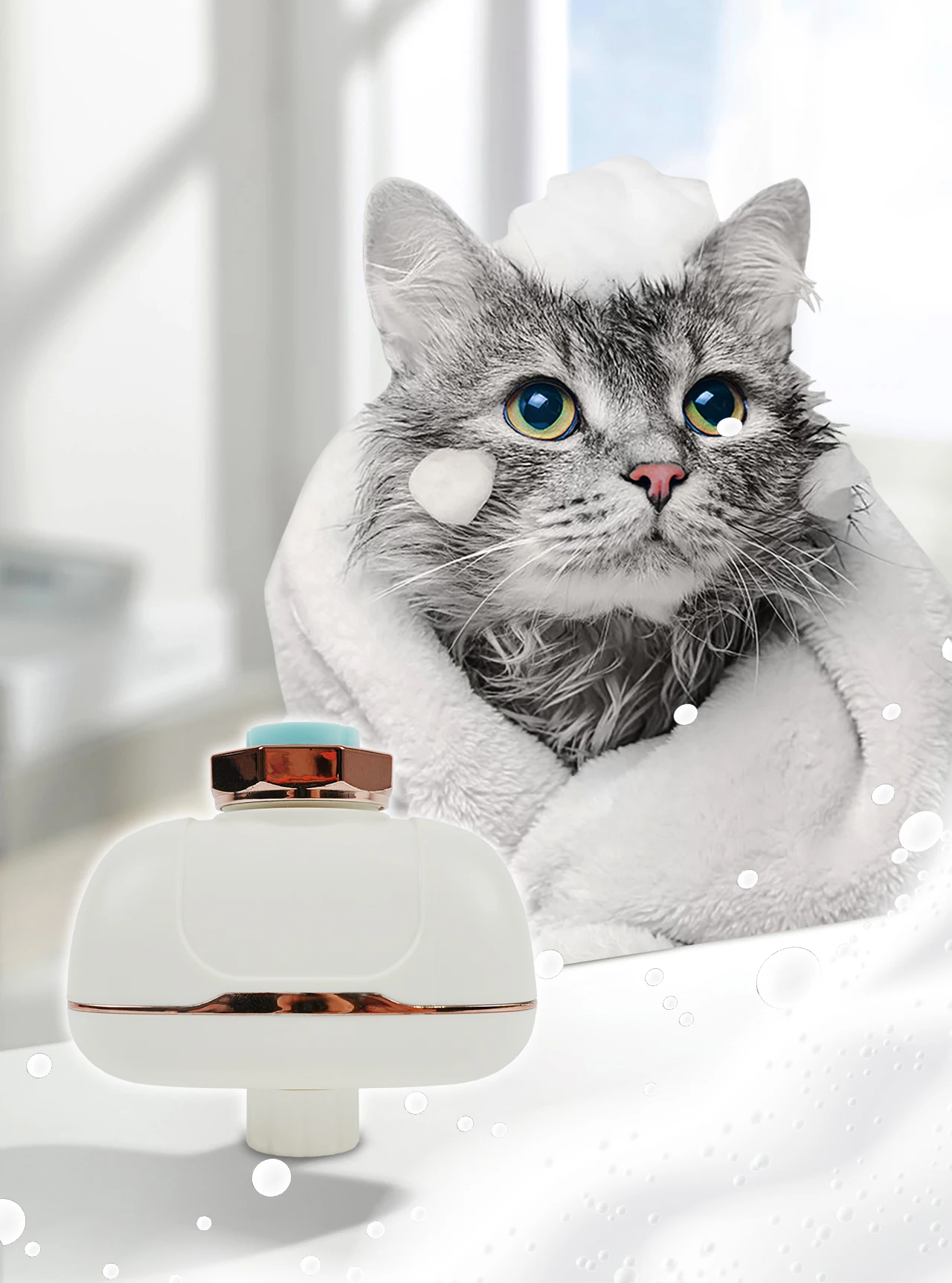 AMBOHR XP-CW01 New Arrival Factory Wholesale Ozone Purification Pet cleaning Bathing  Pet Cleaning Grooming Products