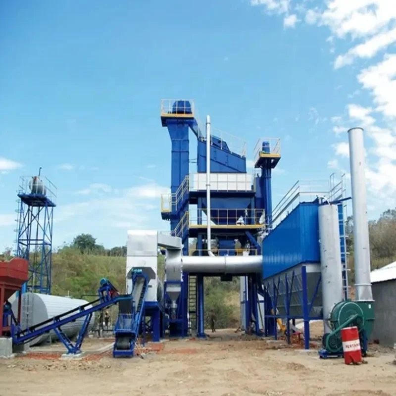 Asphalt Machine Mixing Plants Dry Batch Mix Portable Bitumin Drum Plant 80T/H Stationary Asphalt Mixing Plant Spare Parts