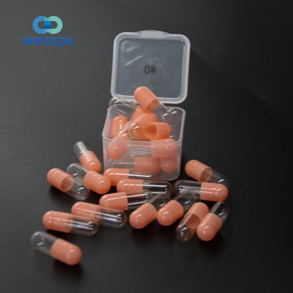 Wecaps Empty Capsule Manufacturer Low Prices Gelatin Capsules Size 00 0 1 2 3 4 5 Gelatin Capsule