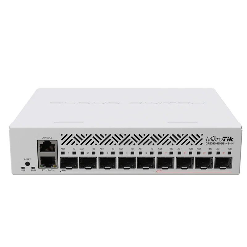 Spot MikroTik CRS310-1G-5S-4S+IN ten trillion Layer 3 NMS 10-port cloud routing switch