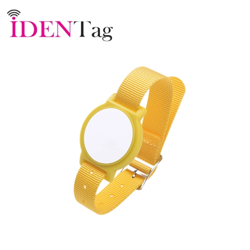 IDENTTAG Rfid ic Nylon Bracelet Music Festivals 13.56MHz Rewritable  Wristband With NFC passive Tag