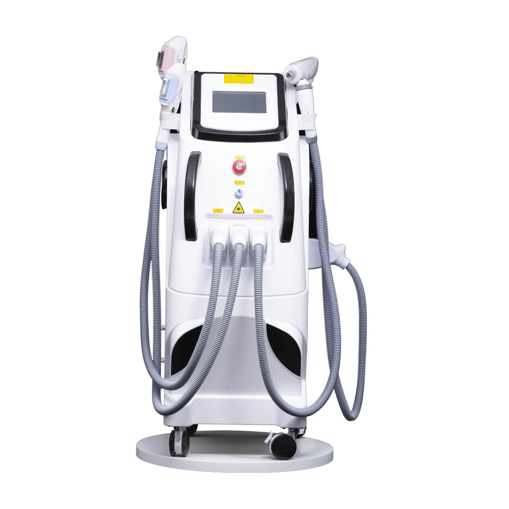 Multifunctional 4 in 1 OPT IPL Magneto optical 360 Laser Hair Removal Face Lifting Nd Yag Laser Tattoo Removal Machine