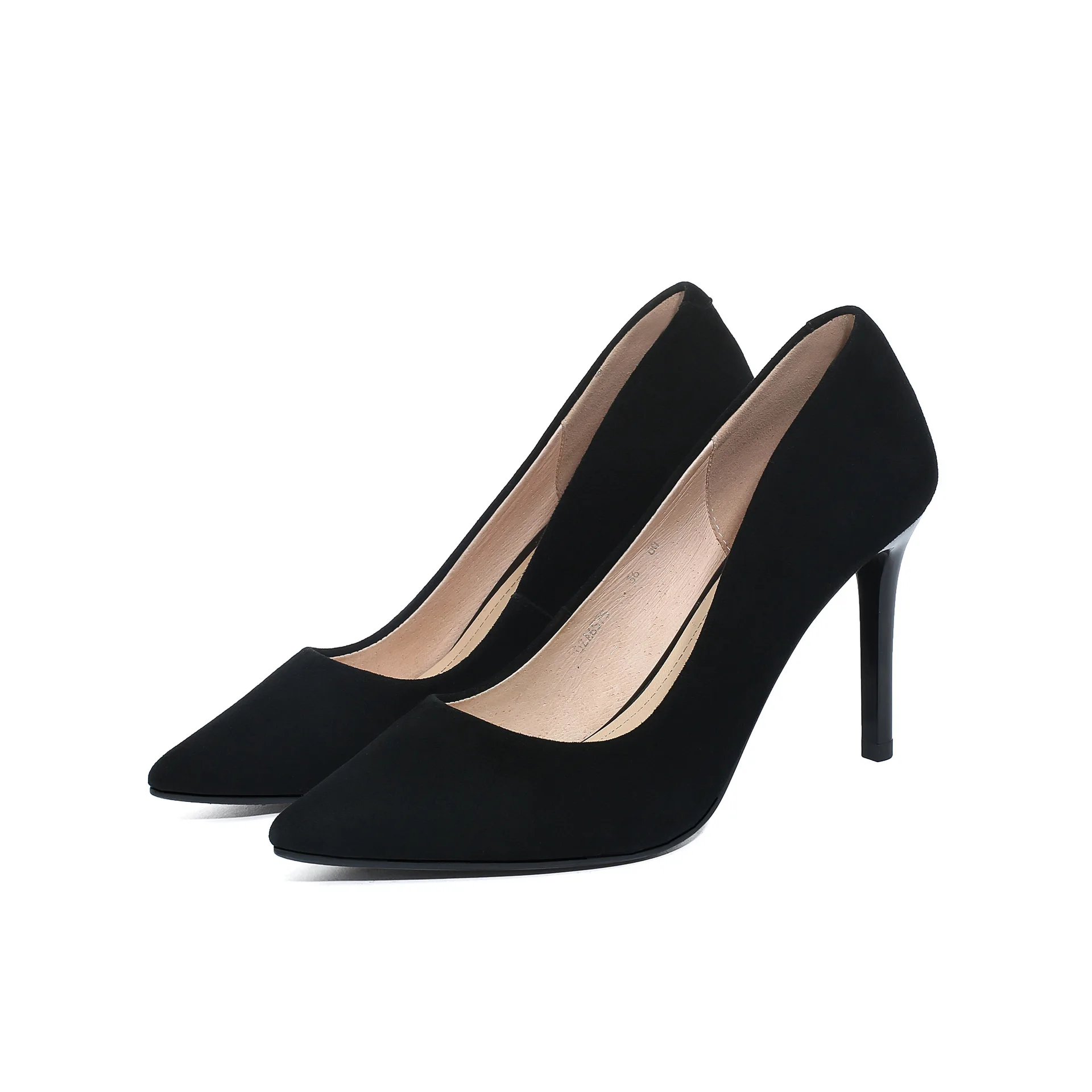 
Wholesale Price Wedding Comfortable Beautiful Black Women High Heel Shoes Leather 